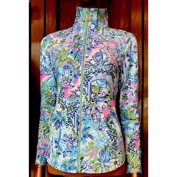 2025 Disney Parks Cinderella Jacket Lilly Pulitzer XLarge Leona‎ Full Zip… - Picture 1 of 6